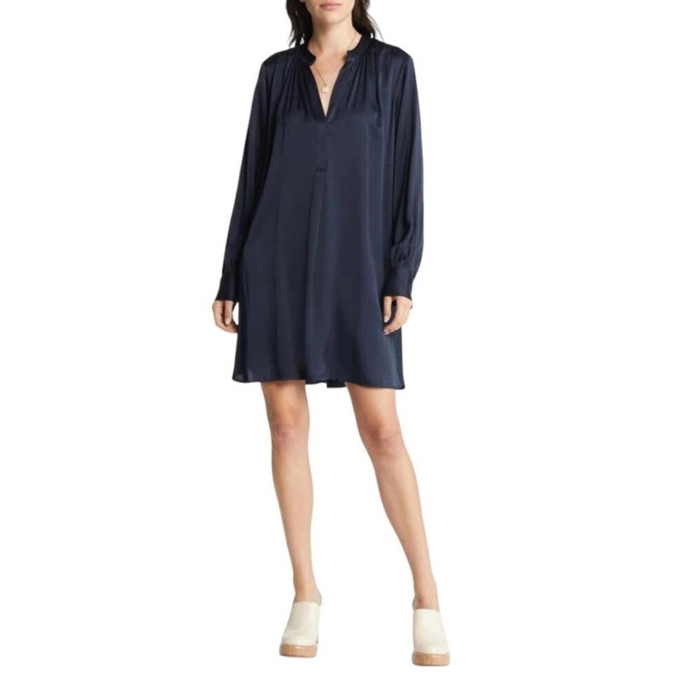 NWT Treasure & Bond Navy Long Sleeve Dress